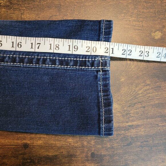 Miss Me Jeans Size 26 Cuffed Capri Fleur De Lis Low Rise Embellished - Picture 9 of 11